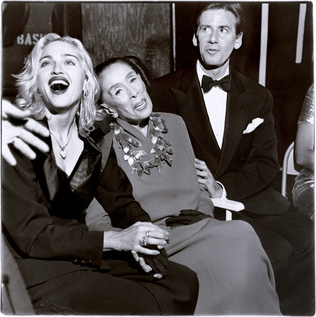 Martha Graham with Madonna and Calvin Klein, New York, 1990  | Vanity Fair